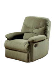 Sillón reclinable de microfibra beige de 35