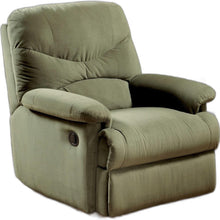 Sillón reclinable de microfibra beige de 35