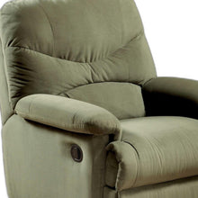 Sillón reclinable de microfibra beige de 35