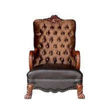 Golden Brown Velvet Chair With Pillow - 34