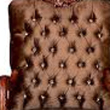 Golden Brown Velvet Chair With Pillow - 34