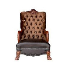 Golden Brown Velvet Chair With Pillow - 34