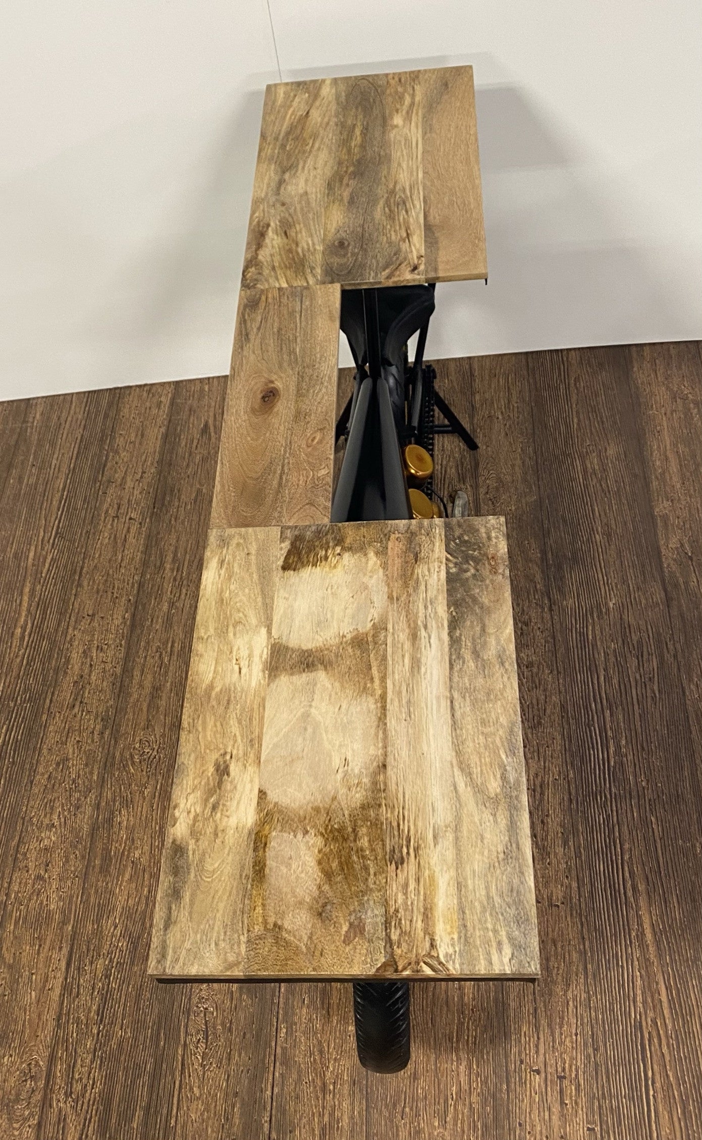 Black Motorcycle Wine Bar - 17" x 71" x 35"