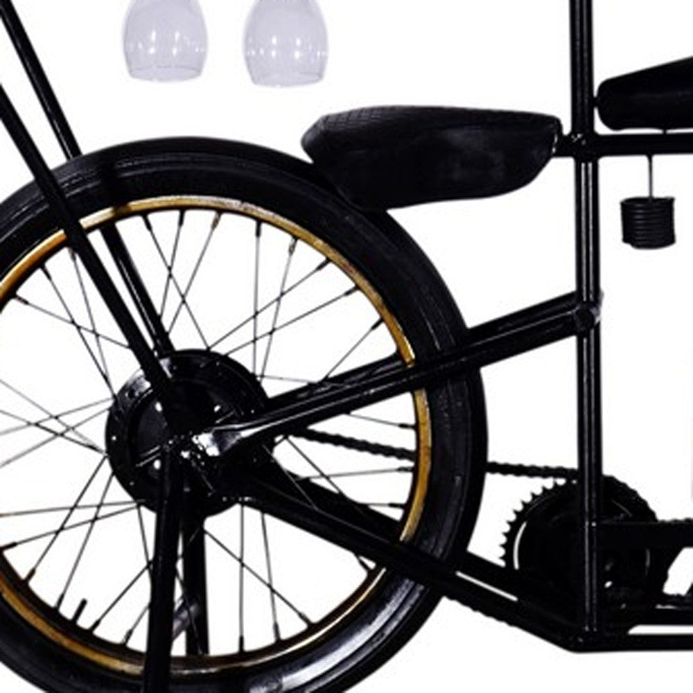 Black Motorcycle Wine Bar - 17" x 71" x 35"