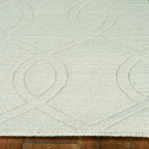 8' Ivory Polyester Rug