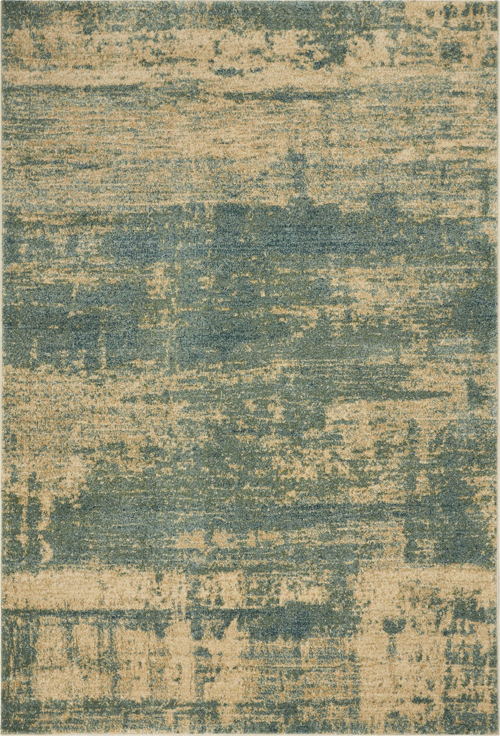94" X 134" Seafoam Polypropylene Rug