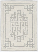 2' X 4' Ivory  Grey Wool Area Rug