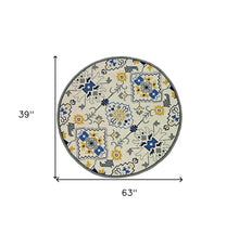 2' X 3' Ivory Polypropylene Accent Rug