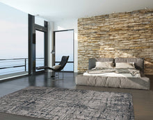 2' X 7' Ivory Or Grey Polypropylene And Polyester Runner Rug