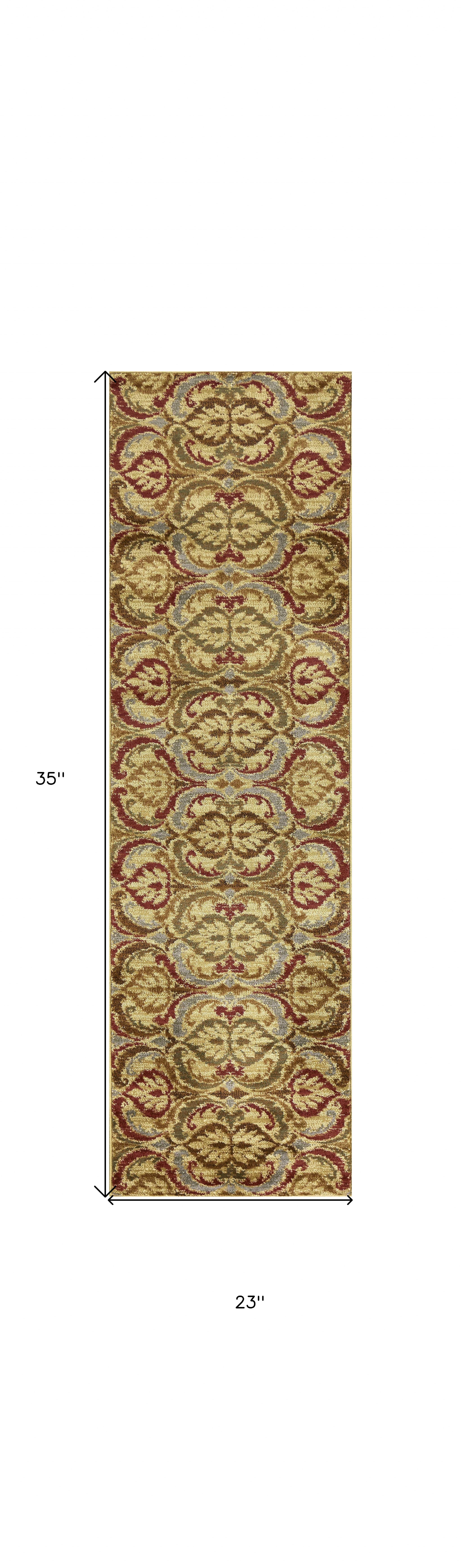23 X 35 Gold Polypropylene Rug