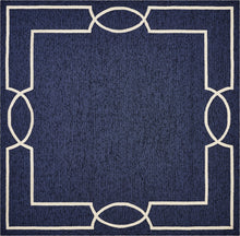 7' Square   Uv Treated Polypropylene Ocean Area Rug
