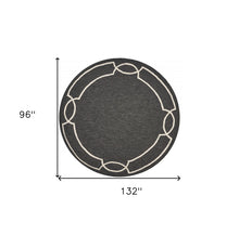 7' Square   Uv Treated Polypropylene Onyx Area Rug