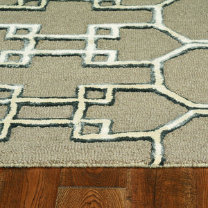 144 X 180 Mocha Wool Or Viscose Rug