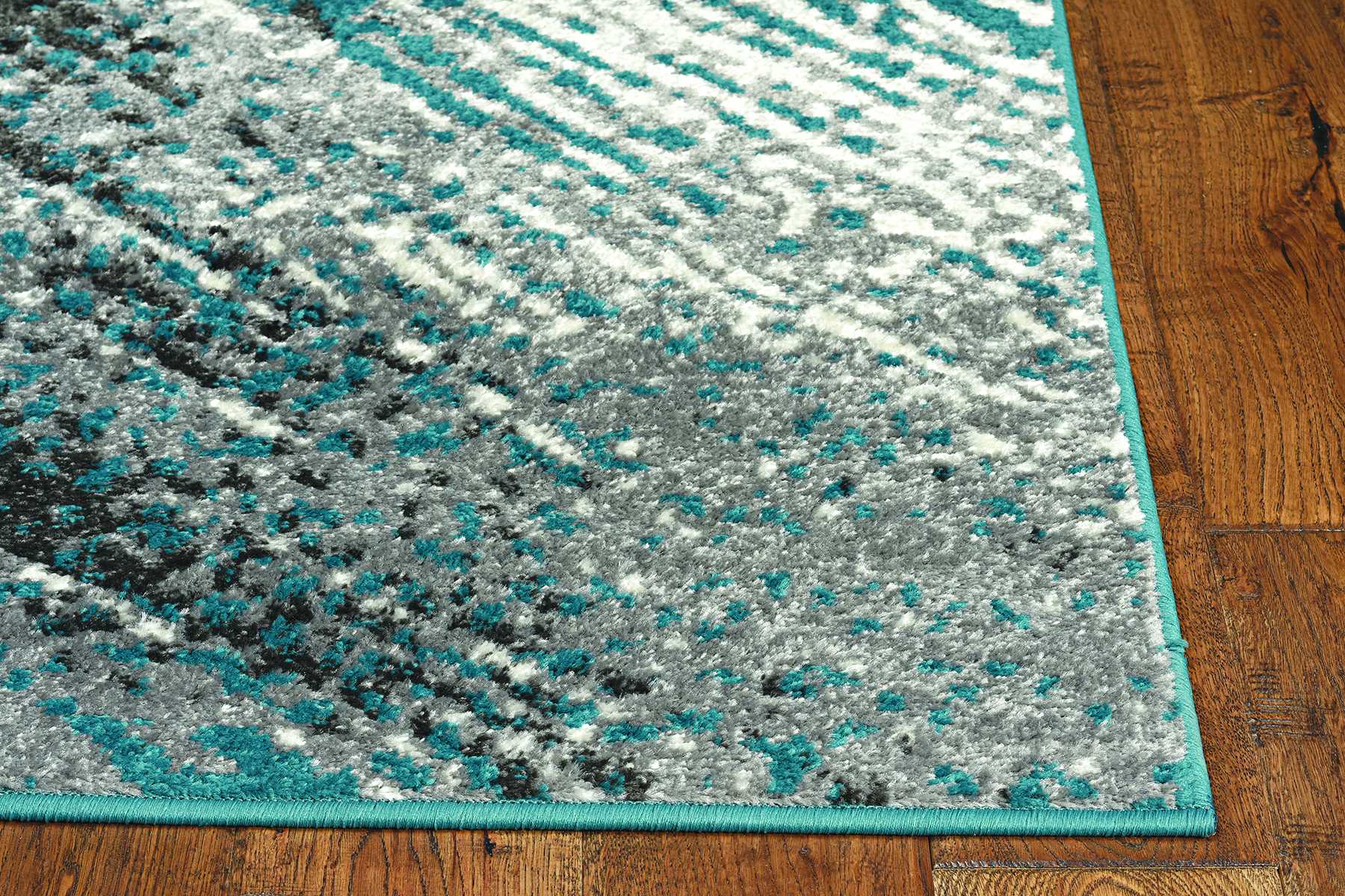 63 X 91 Grey Polyester Or  Viscose Rug