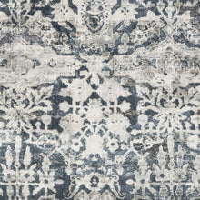 3'X5' Teal Machine Woven Floral Traditional Indoor Area Rug