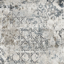 8' Teal Machine Woven Distressed Traditional Indoor Runner Rug