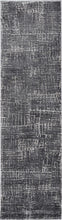 3'X5' Grey Blue Machine Woven Abstract Geometric Indoor Area Rug