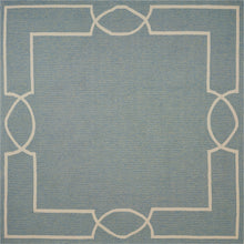 3'X5' Grey Blue Machine Woven Abstract Geometric Indoor Area Rug