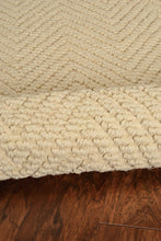 2'X4' Ivory Hand Woven Herringbone Jute Indoor Accent Rug
