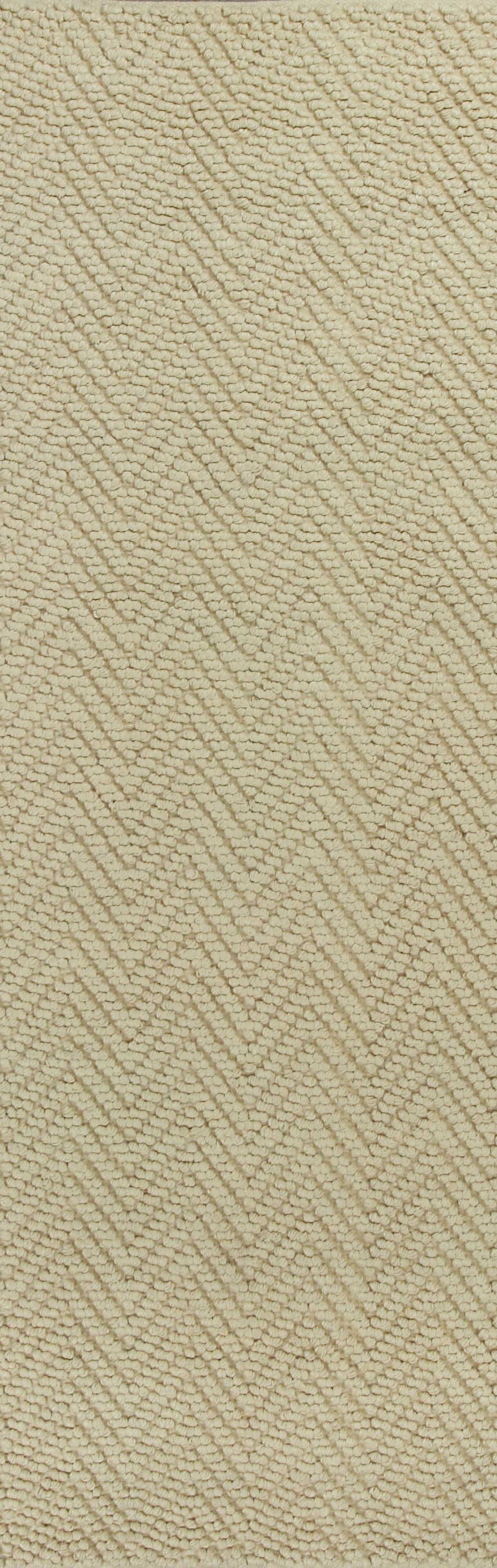 2'X4' Ivory Hand Woven Herringbone Jute Indoor Accent Rug