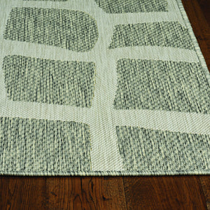 3' X 4' Ivory Or Grey Polypropylene Area Rug