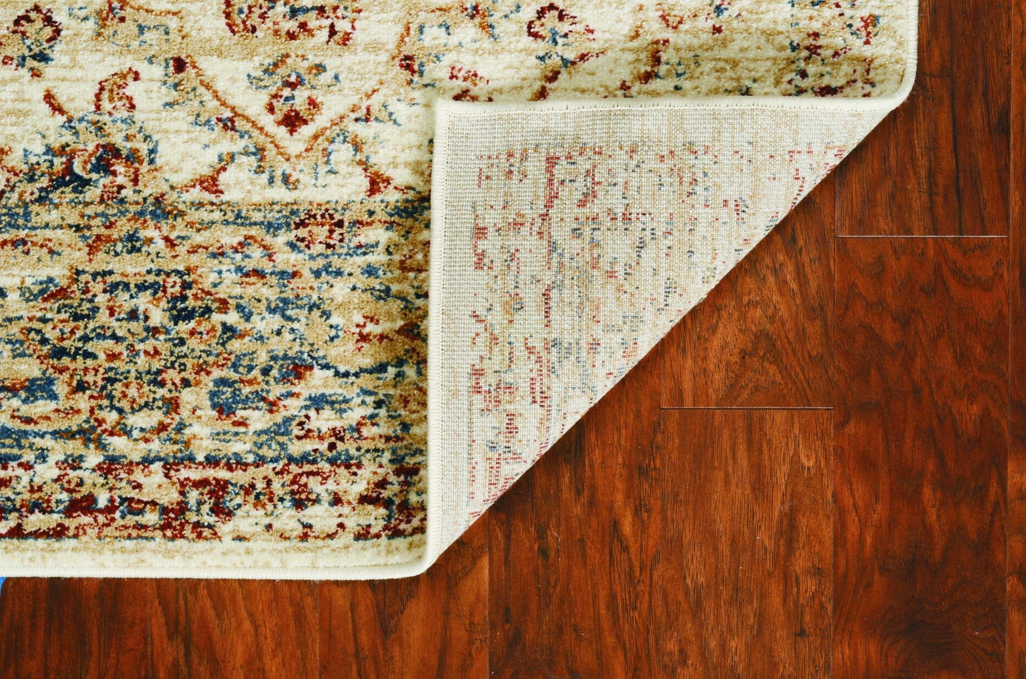 3' X 5' Ivory Floral Vines Area Rug