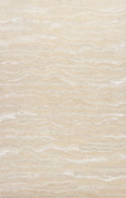 3'X5' Ivory Hand Tufted Abstract Indoor Area Rug