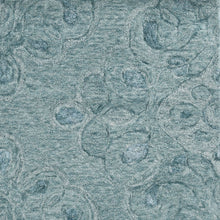 5'X7' Seafoam Blue Hand Tufted Floral Indoor Area Rug