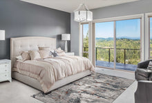 Seafoam Green Hand Hooked Sea Shells Indoor Runner Rug 8'