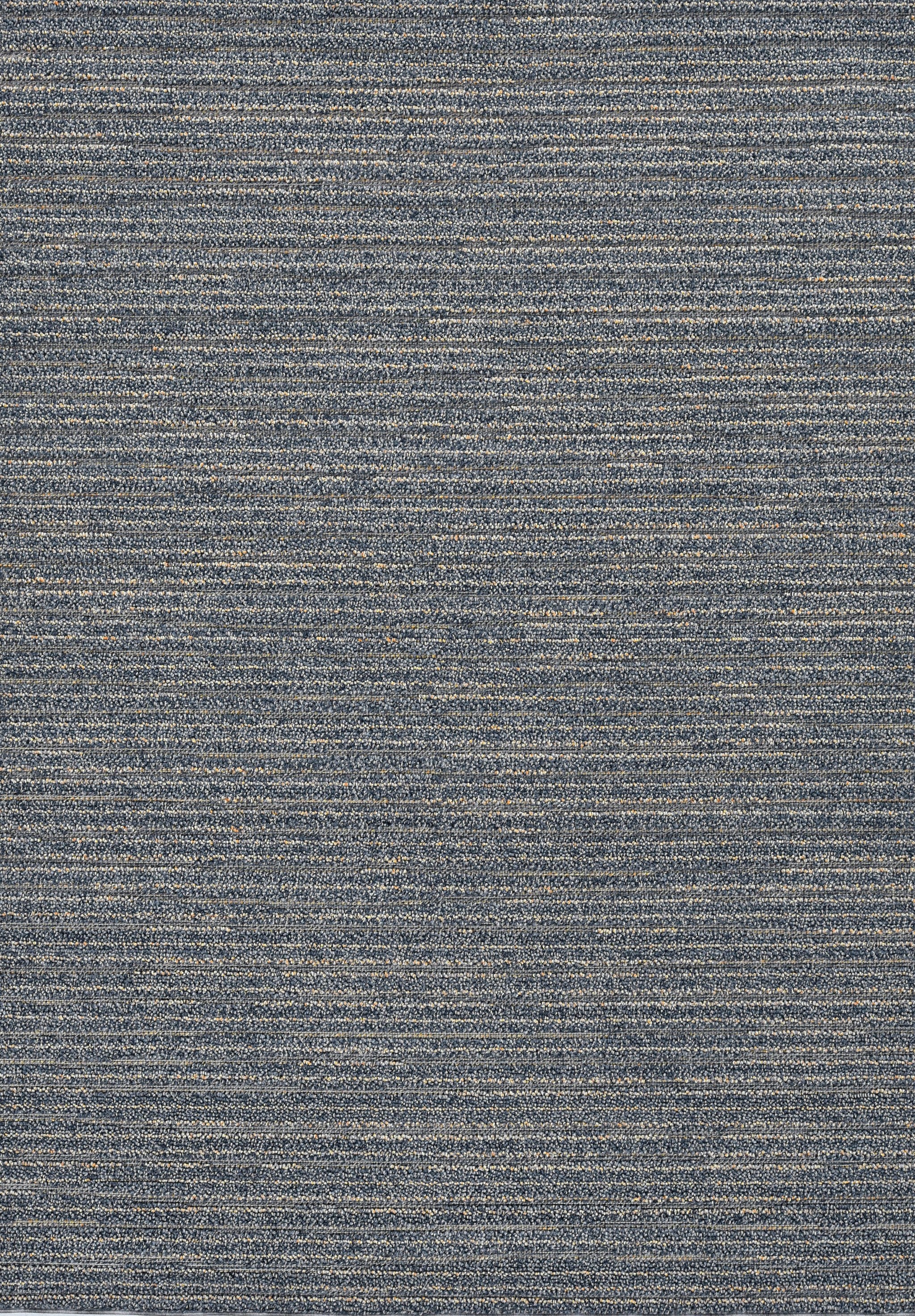 4'X6' Denim Blue Machine Woven Uv Treated Abstract Lines Indoor Outdoor Area Rug
