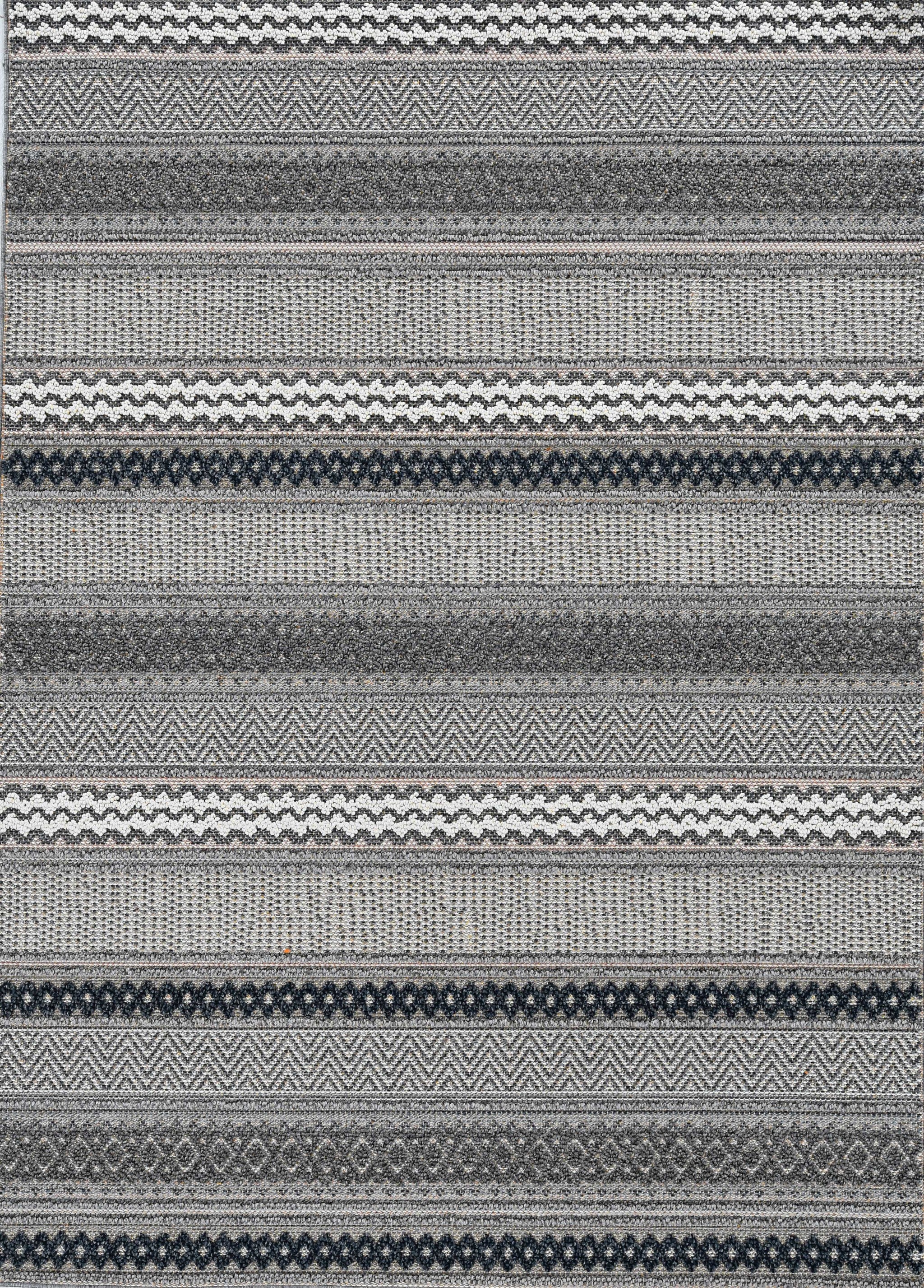 4' X 6' Taupe Geometric Lines Area Rug