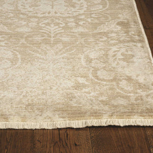 2' X 8' Sand Faded Spades Runner Rug