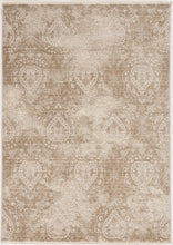 2' X 8' Sand Faded Spades Runner Rug