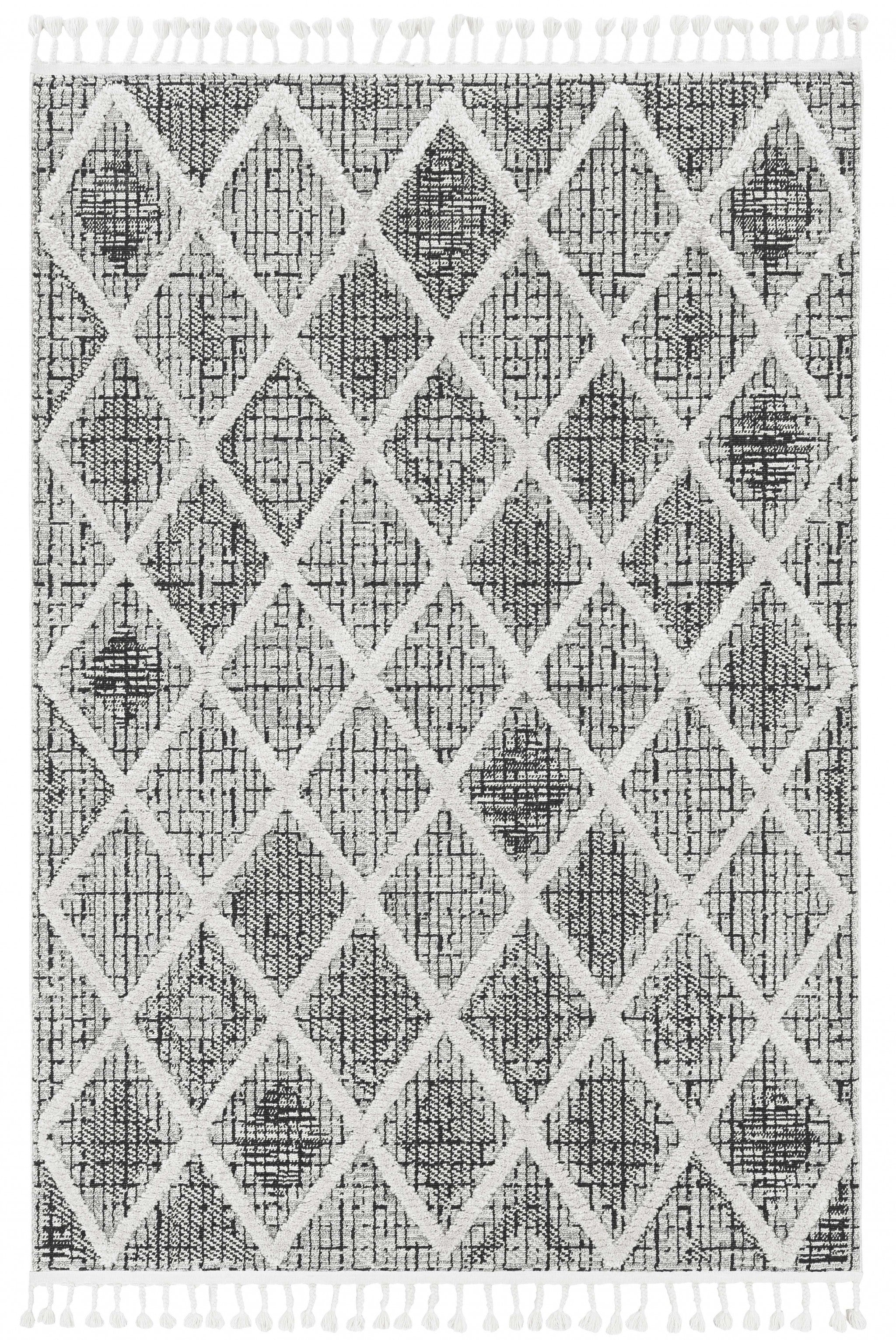 144 X 180 Charcoal Polyester Rug