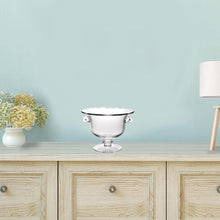 11 Trofeo de cristal soplado en la boca Centro de mesa de fruta o ponche hecho en Europa