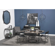 Matte Black Wavy Metal With Mirrored Glass Bottom Round Tray 20