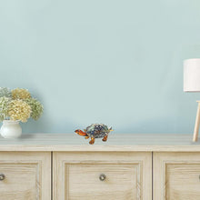 6 Mouth Blown Turtle Art Glass