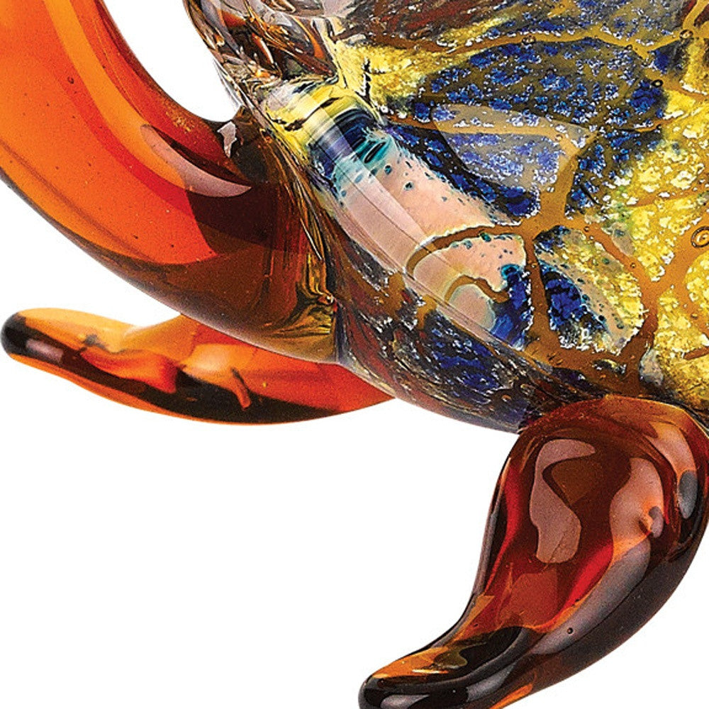 4 Mouth Blown Turtle Art Glass