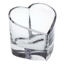 Mouth Blown European Crystal Heart Bowl Or Votive