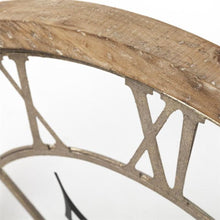 Circle Brown Metal Skeleton Wall Clock 32