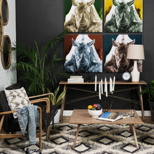 Square Solid Wood Top & Legs Coffee Table Wmetal Bracing