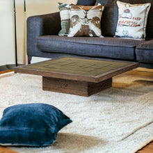 Square Solid Wood Table And Base Coffee Table