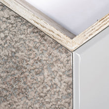 Natural Wood Frame Chevron Wall Mirror