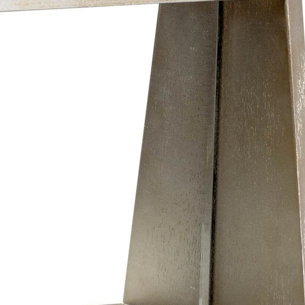 Champagne Wood Mirror Box