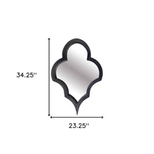 Black Wood Frame Wall Mirror