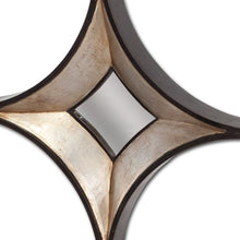 Star Champagne Wood Frame Wall Mirror