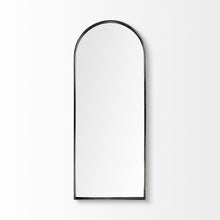 Arch Black Metal Frame Wall Mirror