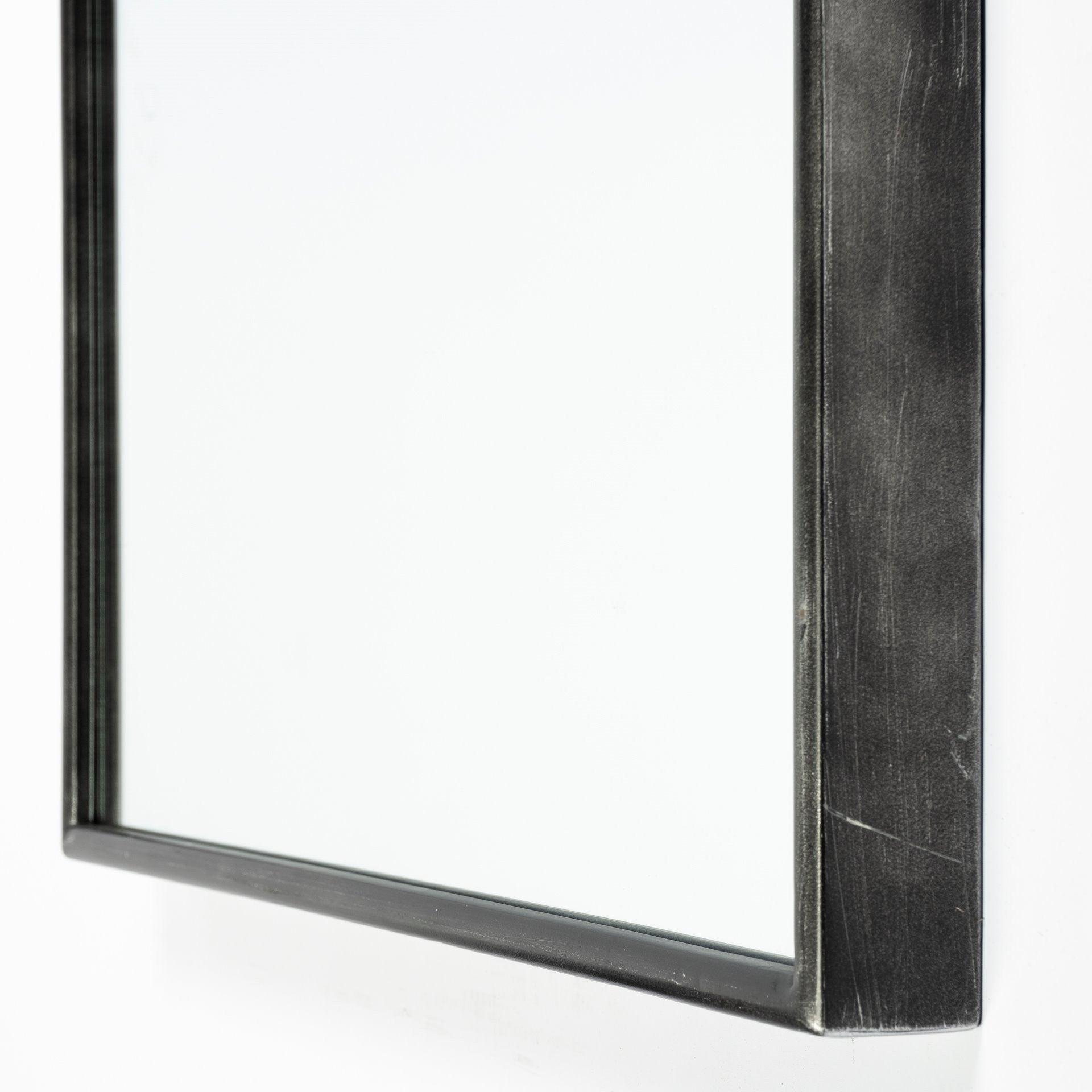 Arch Black Metal Frame Wall Mirror