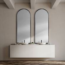 Arch Black Metal Frame Wall Mirror