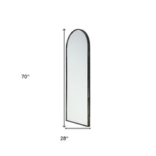 Arch Black Metal Frame Wall Mirror